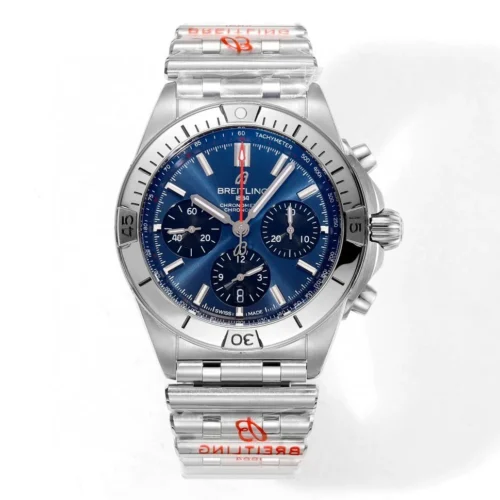 Breitling Chronomat B01 42mm SS TF 1:1 Best Edition Blue Dial on SS Bracelet A7750