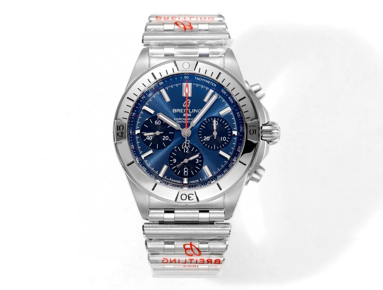 Breitling Chronomat B01 42mm SS TF 1:1 Best Edition Blue Dial on SS Bracelet A7750