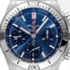 Breitling Chronomat B01 42mm 1:1 Best Edition Blue Dial on SS Bracelet A7750 Super Clone - Image 4