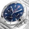 Breitling Chronomat B01 42mm 1:1 Best Edition Blue Dial on SS Bracelet A7750 Super Clone - Image 3