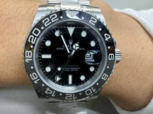 Rolex GMT-Master II Black Grey Bezel Oyster Bracelet "Bruce Wayne" 126710GRNR Super Clone