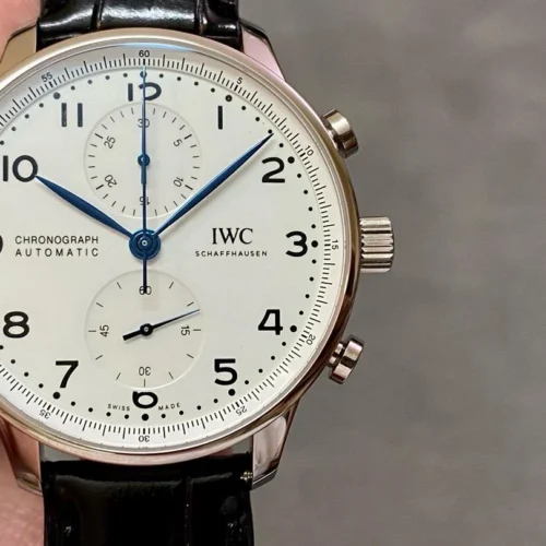 IWC 150th Anniversary Portugieser Chronograph White Dial 41mm COMPLETE IW371602 Super Clone