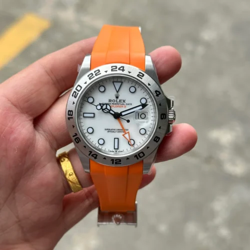 Explorer II 42mm 226570 Clean White Dial on Oysterflex Rubber Strap  - Image 3