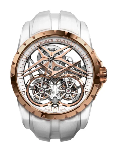 ROGER DUBUIS Excalibur Double Tourbillon Edition White Ceramic 45 mm