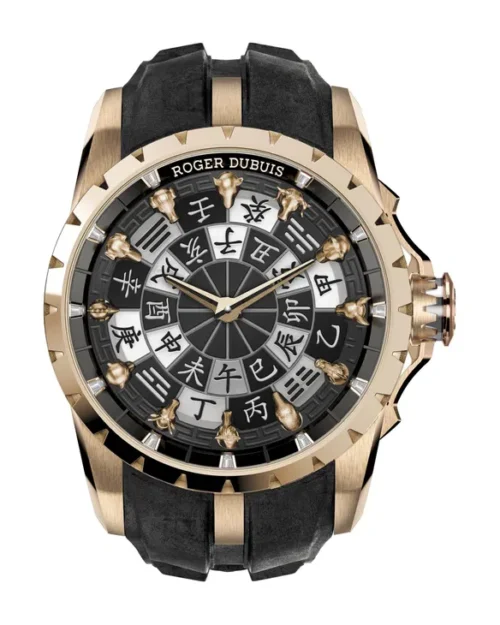 ROGER DUBUIS Excalibur Knights of the Round Table Chinese Zodiac Rose Gold 45mm