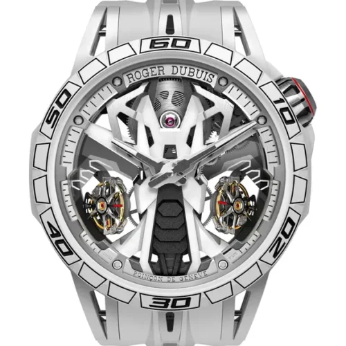 ROGER DUBUIS Excalibur Spider Countach White Mineral Composite Fiber 47mm