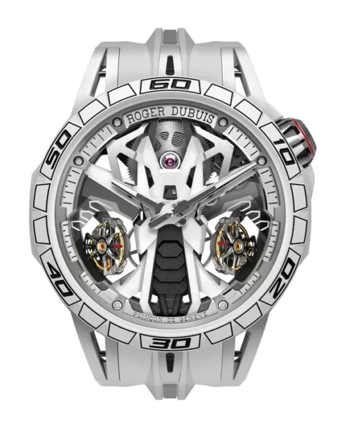 ROGER DUBUIS Excalibur Spider Countach White Mineral Composite Fiber 47mm