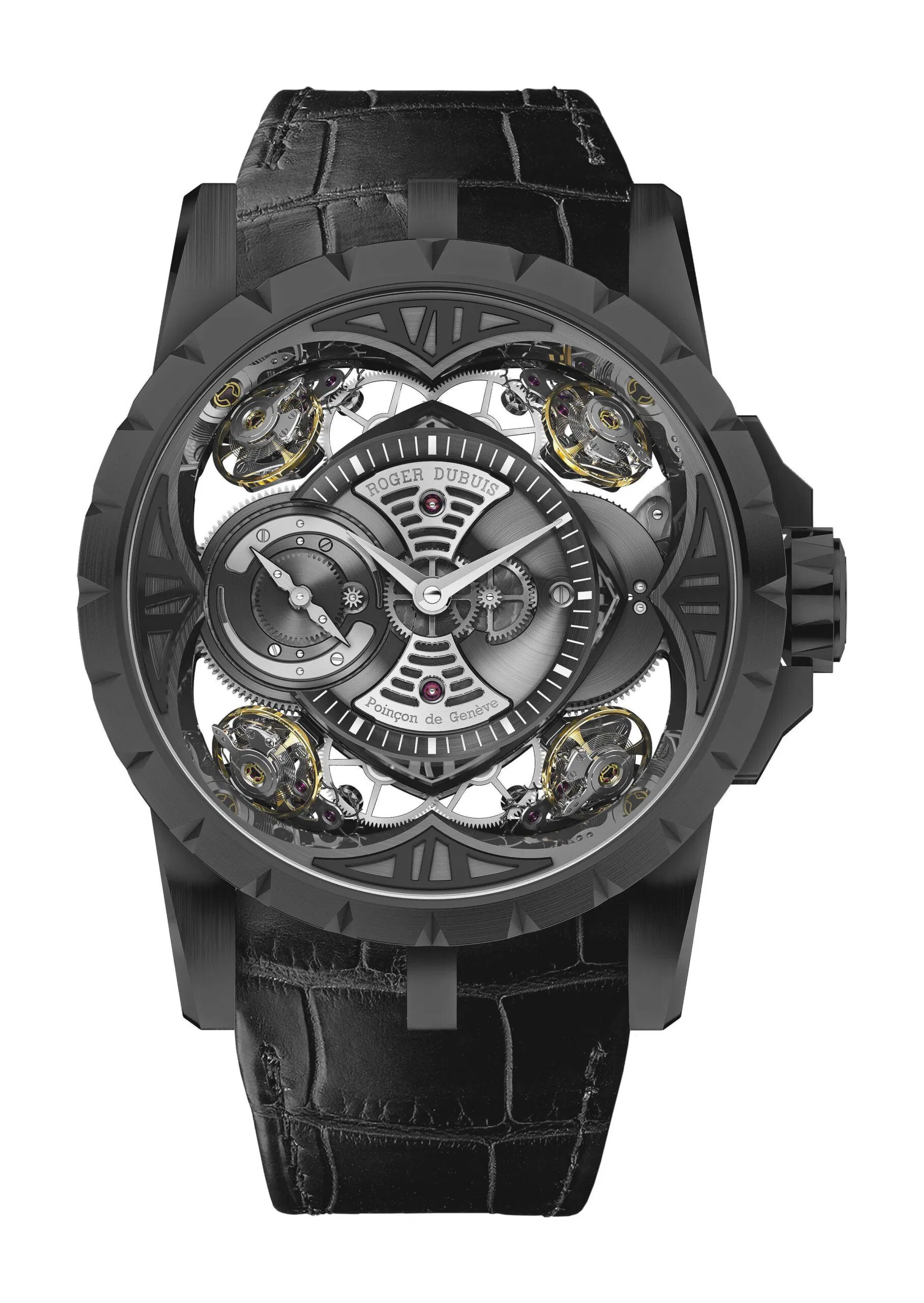 ROGER DUBUIS Quatuor Black DLC Titanium Watch