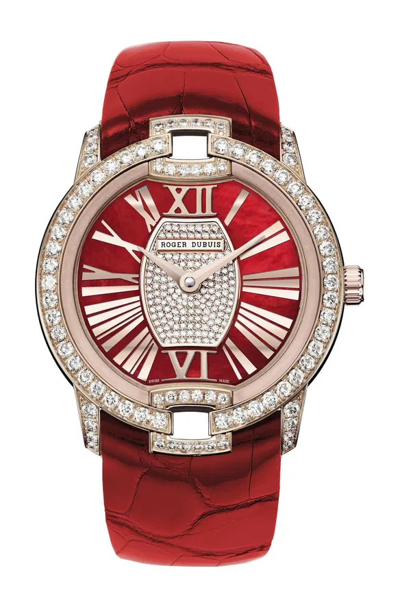 ROGER DUBUIS Velvet Rose Gold 36mm Red
