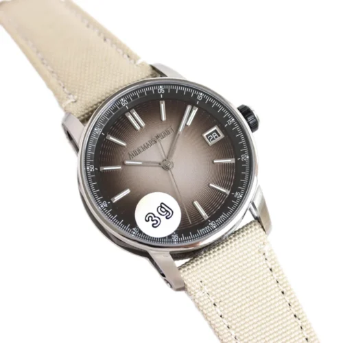 CODE 11.59 Ref.15210 Brown Dial on Beige Nylon Strap - Image 6