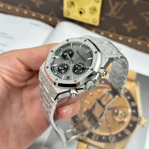 Royal Oak Chrono 26240 Frosted SS APSF 1:1 Best Edition Gray/Black Dial - Image 2