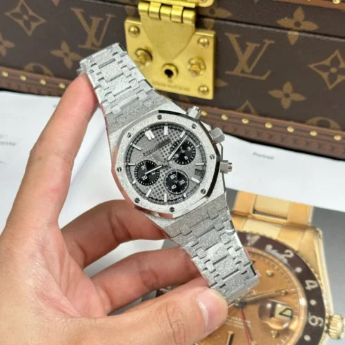 Royal Oak Chrono 26240 Frosted SS APSF 1:1 Best Edition Gray/Black Dial - Image 4