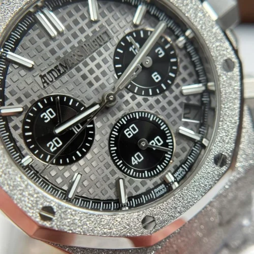 Royal Oak Chrono 26240 Frosted SS APSF 1:1 Best Edition Gray/Black Dial - Image 5