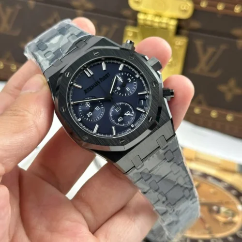 Royal Oak Chronograph 26240 41mm Black Ceramic Charcoal Blue Dial - Image 9