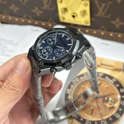 Royal Oak Chronograph 26240 41mm Black Ceramic Charcoal Blue Dial - Image 7