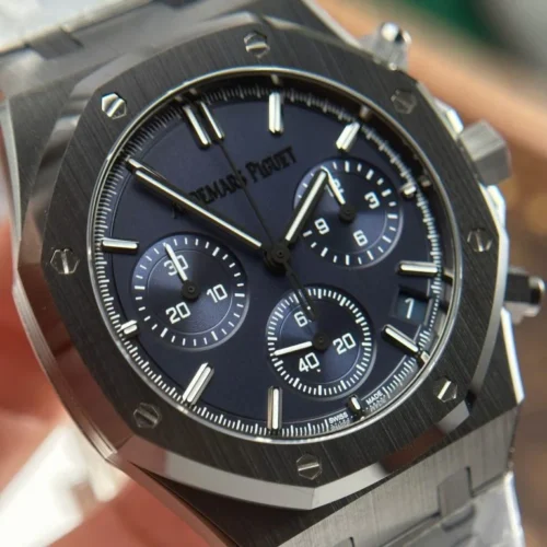 Royal Oak Chronograph 26240 41mm Black Ceramic Charcoal Blue Dial - Image 5