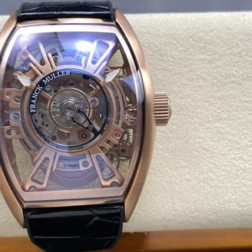 Franck Muller Curvex CX Grand Central Tourbillon Skeleton Rose Gold