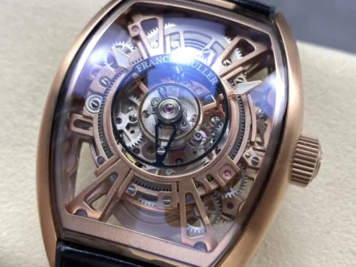 Franck Muller Curvex CX Grand Central Tourbillon Skeleton Rose Gold - Image 2