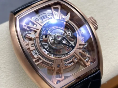 Franck Muller Curvex CX Grand Central Tourbillon Skeleton Rose Gold - Image 4