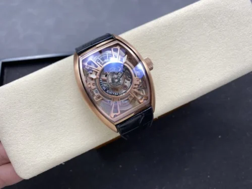 Franck Muller Curvex CX Grand Central Tourbillon Skeleton Rose Gold - Image 6