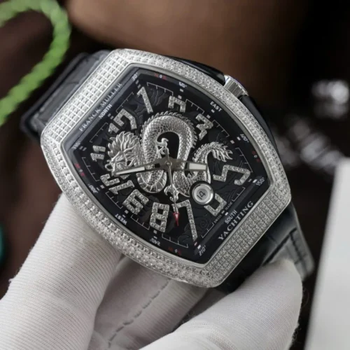 Franck Muller V45 Replica Watch Dragon Dial Black ABF Factory 45mm - Image 2