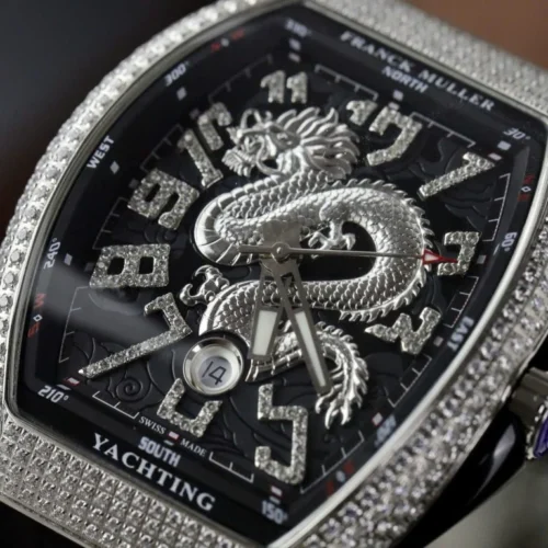 Franck Muller V45 Replica Watch Dragon Dial Black ABF Factory 45mm - Image 3