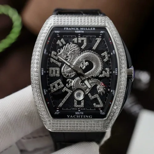 Franck Muller V45 Replica Watch Dragon Dial Black ABF Factory 45mm