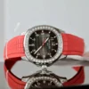 Patek Philippe Aquanaut 5167 Red Moissanite Diamonds Baguette 40mm - Image 3
