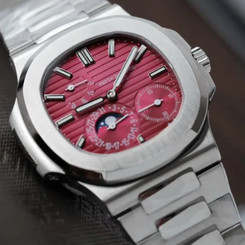 Patek Philippe Nautilus 5712 Cherry Dial Metal Strap GR Factory 40mm - Image 3
