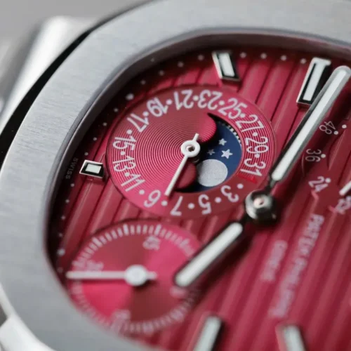 Patek Philippe Nautilus 5712 Cherry Dial Metal Strap GR Factory 40mm - Image 4