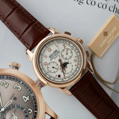 Patek Philippe Perpetual Calendar 5270 White Dial Leather Strap 41mm - Image 6
