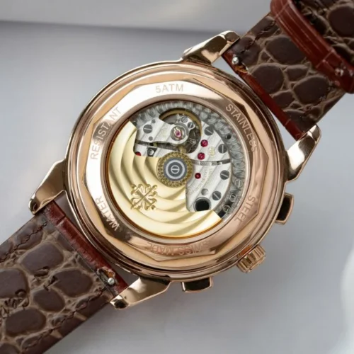 Patek Philippe Perpetual Calendar 5270 White Dial Leather Strap 41mm - Image 10