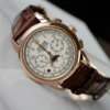 Patek Philippe Perpetual Calendar 5270 White Dial Leather Strap 41mm - Image 4