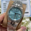 Rolex Land-Dweller 127286TBR 40mm Replica 18K Gold Wrapped & Moissanite Baguette Diamonds - Image 2