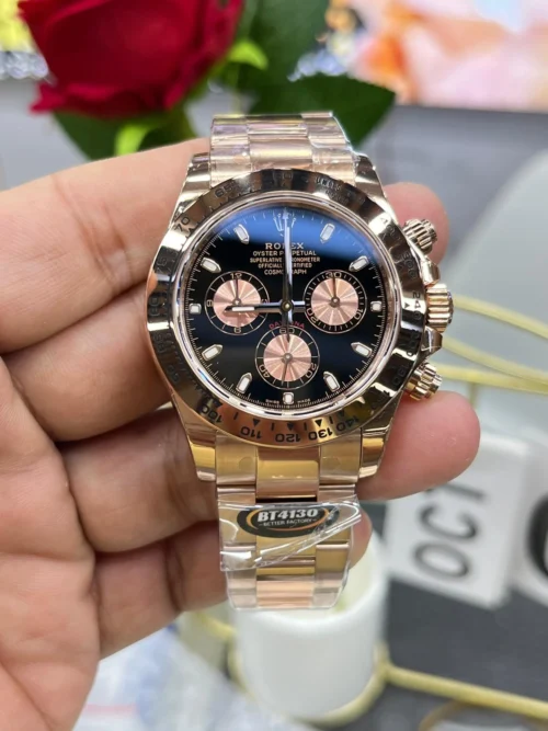 Rolex 126505 Cosmograph Daytona 18K Rose Gold with Black Dial - Image 5