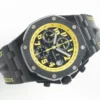 Royal Oak Offshore Bumble Bee Forged Carbon 1:1 JF Best Edition on Leather Strap - Image 3