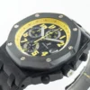 Royal Oak Offshore Bumble Bee Forged Carbon 1:1 JF Best Edition on Leather Strap - Image 7