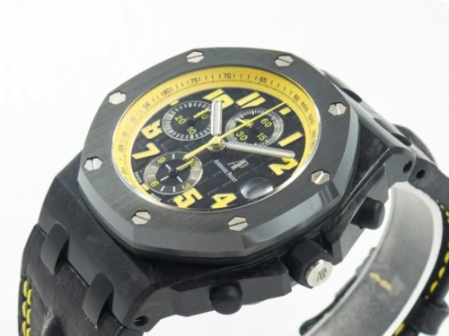 Royal Oak Offshore Bumble Bee Forged Carbon 1:1 JF Best Edition on Leather Strap - Image 7