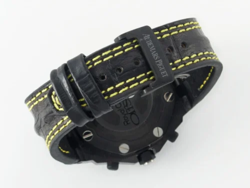 Royal Oak Offshore Bumble Bee Forged Carbon 1:1 JF Best Edition on Leather Strap - Image 9