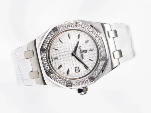 Royal Oak Offshore 33mm SS DRF Best Edition White Dial Diamonds Bezel - Image 4