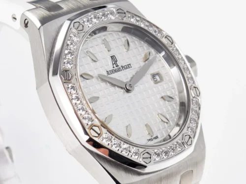 Royal Oak Offshore 33mm SS DRF Best Edition White Dial Diamonds Bezel - Image 5