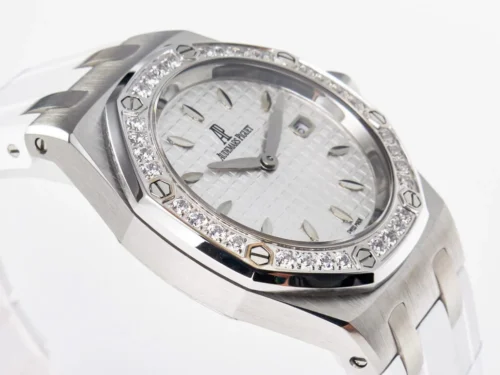 Royal Oak Offshore 33mm SS DRF Best Edition White Dial Diamonds Bezel - Image 6