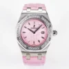 Royal Oak Offshore 33mm SS DRF Best Edition Pink Dial Diamonds Bezel