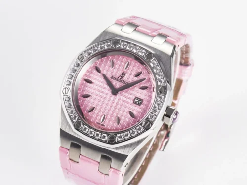 Royal Oak Offshore 33mm SS DRF Best Edition Pink Dial Diamonds Bezel - Image 3