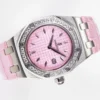 Royal Oak Offshore 33mm SS DRF Best Edition Pink Dial Diamonds Bezel - Image 4