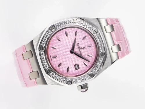 Royal Oak Offshore 33mm SS DRF Best Edition Pink Dial Diamonds Bezel - Image 4