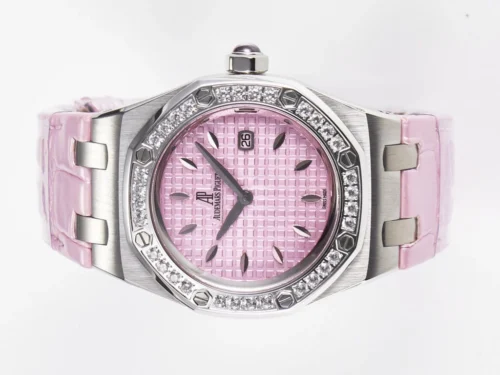 Royal Oak Offshore 33mm SS DRF Best Edition Pink Dial Diamonds Bezel - Image 5