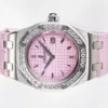 Royal Oak Offshore 33mm SS DRF Best Edition Pink Dial Diamonds Bezel - Image 5