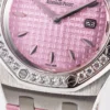 Royal Oak Offshore 33mm SS DRF Best Edition Pink Dial Diamonds Bezel - Image 8