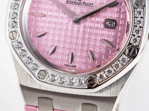 Royal Oak Offshore 33mm SS DRF Best Edition Pink Dial Diamonds Bezel - Image 8
